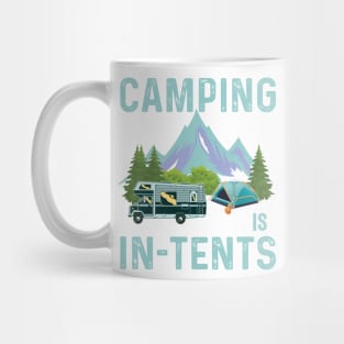 camping in in tents Mug